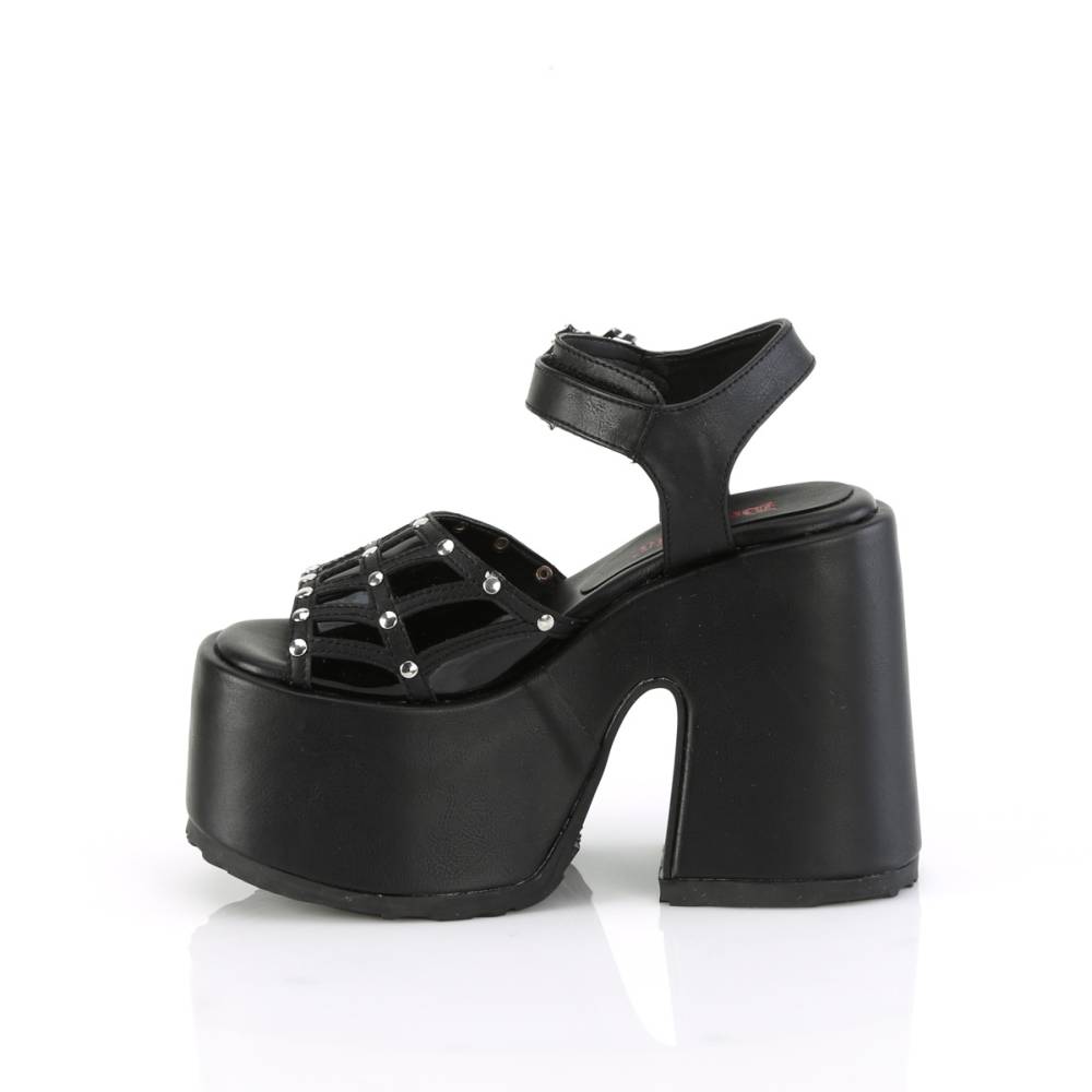 DemoniaCult - CAMEL-17 Plateau Sandaal - Zwart